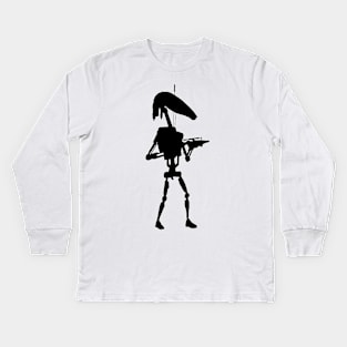 Droid Silhouette Kids Long Sleeve T-Shirt